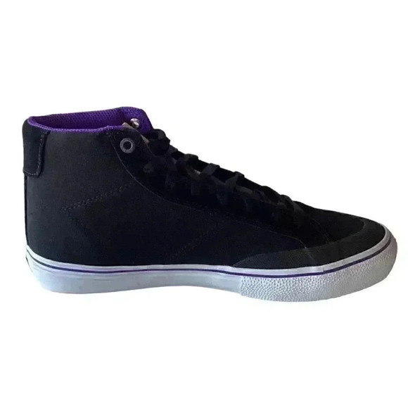 Emerica Mens 8 Skateboard Shoes Omen Hi X Dinosaur Jr Black/Purple NEW - Picture 5 of 9